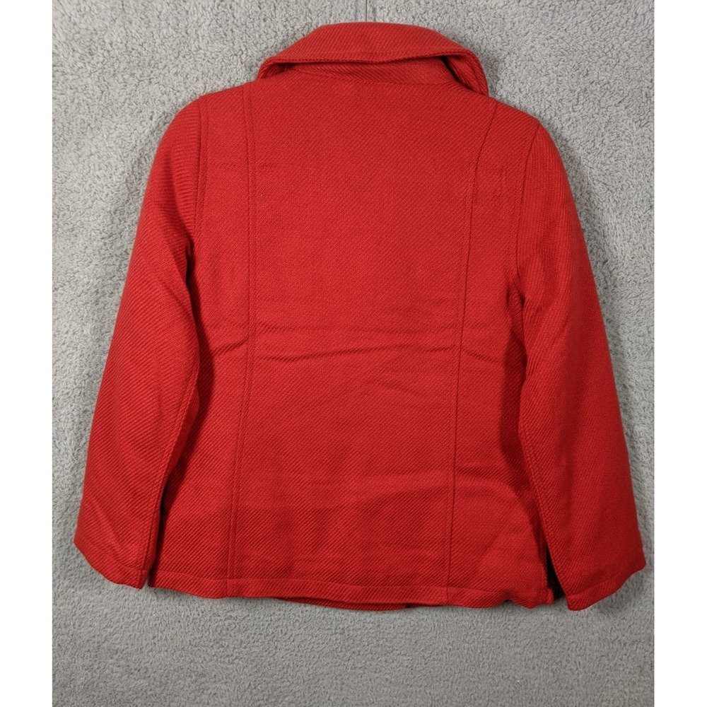 Old Navy Red Peacoat Girls XL (14) Acrylic Heavy Knit Double Breasted Cozy NWT - Picture 2 of 10